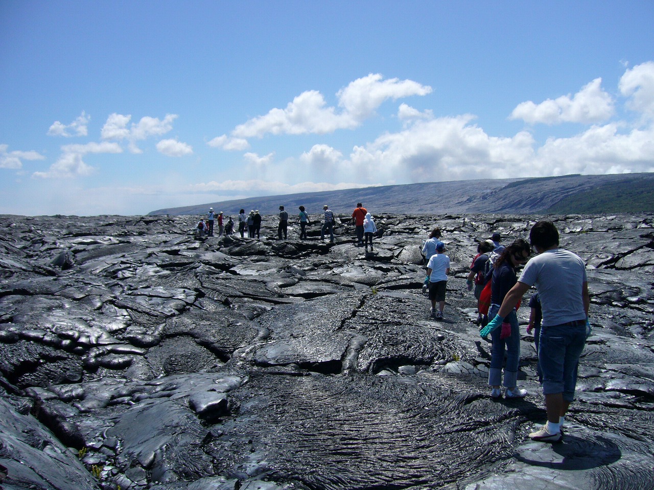 ハワイ島 キラウエア火山 カラパナ溶岩ツアー